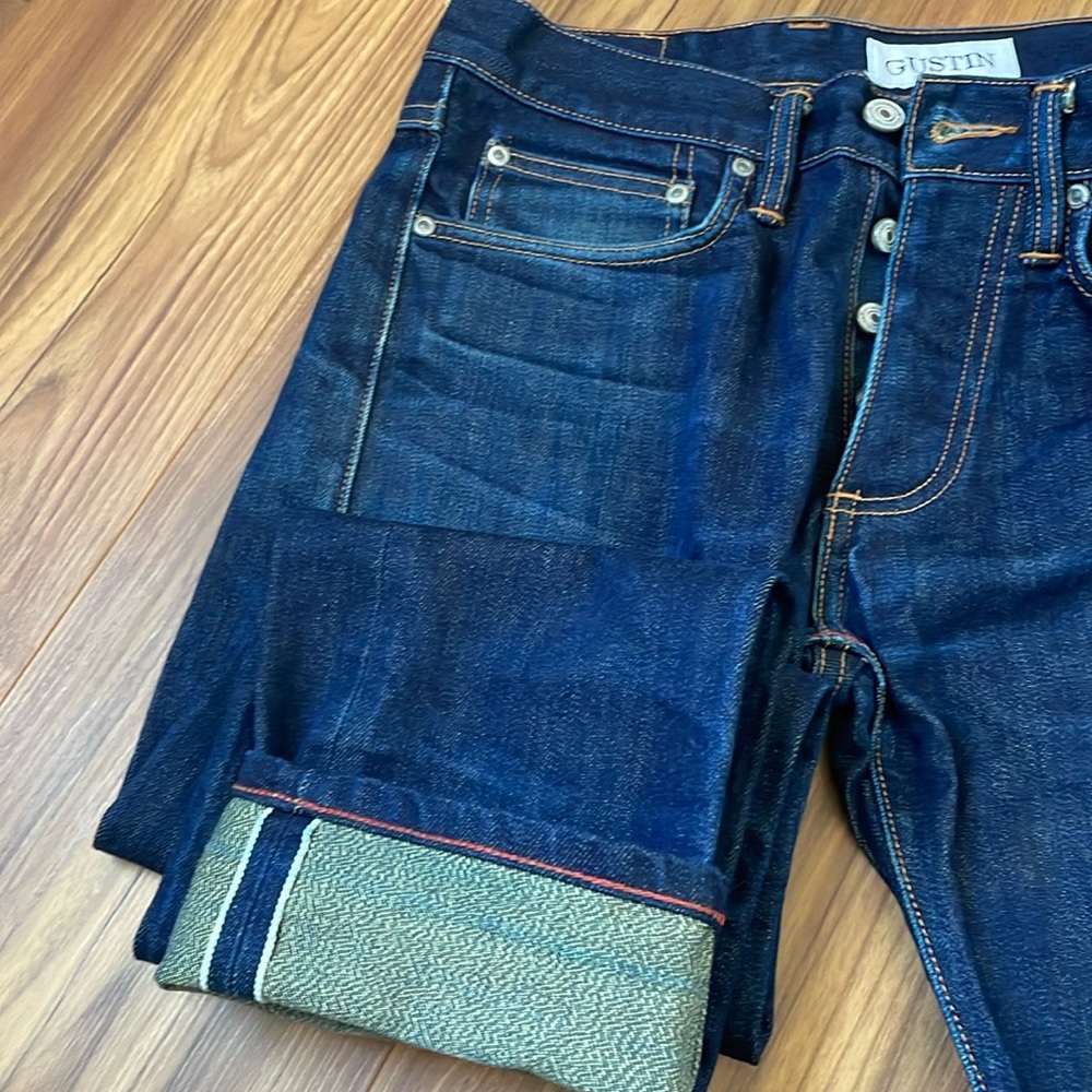 Gustin Greenback denim. 29w slim fit.